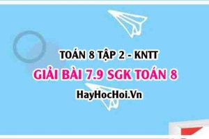 Bài 7.9 SGK Toán 8 Tập 2 Kết nối tri thức